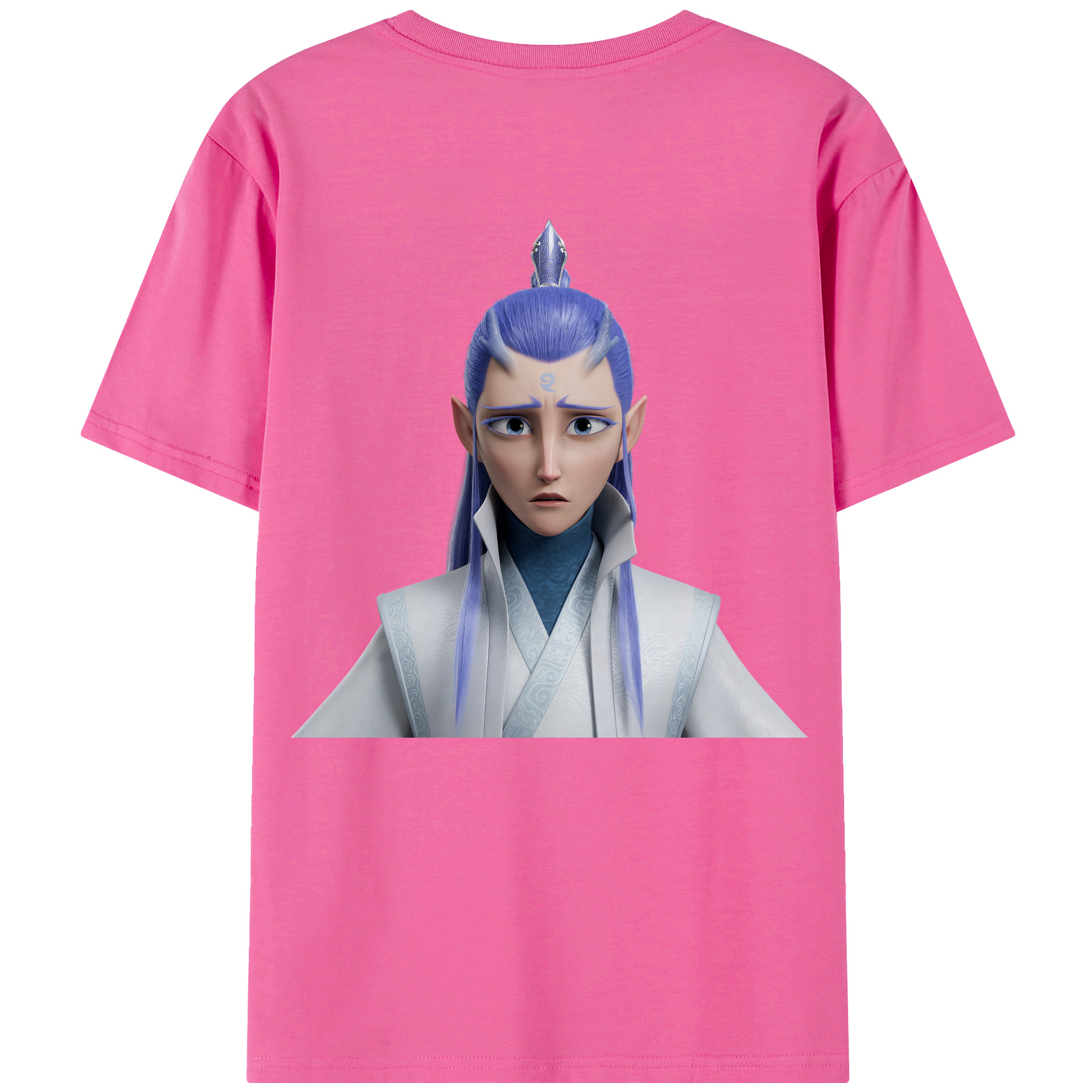 （画像用） Ne Zha 2 ナタ 魔童の大暴れ レディース半袖Tシャツ(バックプリント)